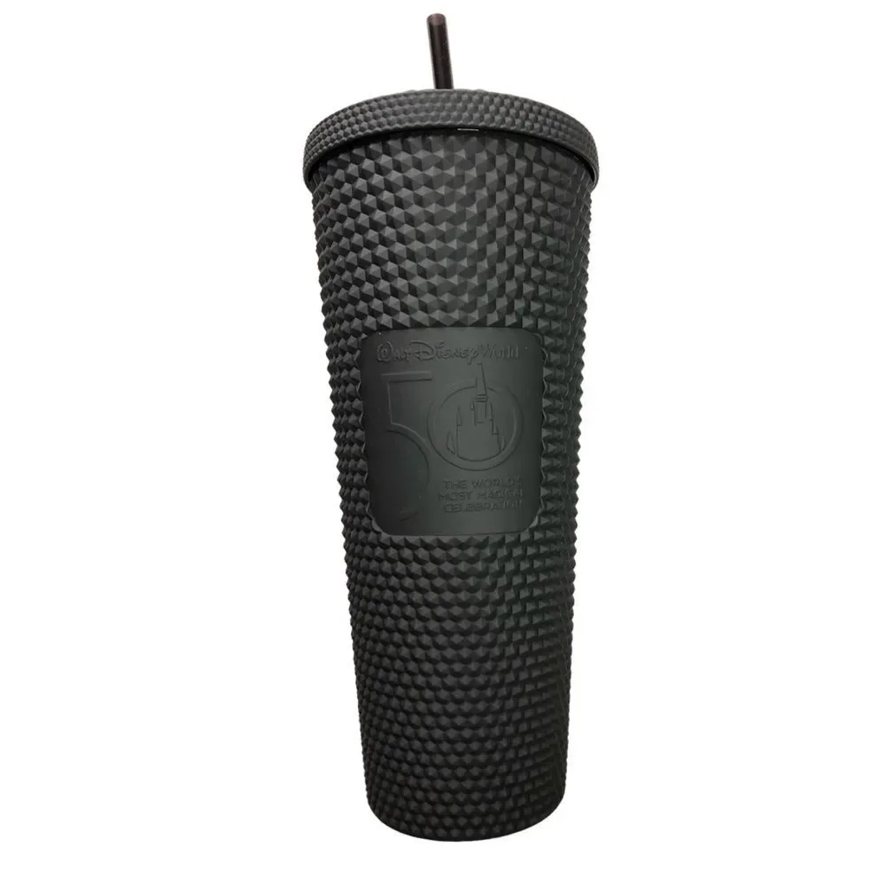 Starbucks Disney Limited Edition 50th Anniversary Matte Black Studded Tumbler